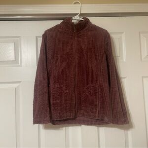 Woolrich Corduroy Zip Up Jacket Vintage Plum Medium
